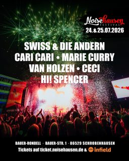 🔥 Unser aktuelles Line Up für Noisehausen 2026. Seid ihr ready für mehr? Zweite Bandwelle. Soon! 
Jetzt noch ein „Early Hawk - Ticket“ sichern. Links in bio. Stay tuned for more happy days! 🔥

Noisehausen Festival 2026
📆 24. & 25.07.2026
📍 Bauer-Rondell, 86529 Schrobenhausen 
🎟️ noisehausen.de/tickets, Infield, The Brown Bag

#noisehausen #noisehausenfestival #noisehausen2026 #lineup #announcement #livemusic #concert #festival #schrobenhausen #munich #augsburg #nürnberg #peace #love #rocknroll
