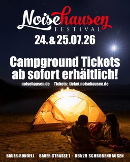 🔥 Ab sofort sind unsere Noisehausen Campground Tickets in unserem Shop verfügbar. Jetzt zugreifen und das Noisehausen Wochenende in vollen Zügen genießen. Alle Infos & Ticketkategorien findet ihr auf unserer Website. Link in bio. 🔥

#noisehausen #noisehausenfestival #noisehausen2026 #campground #camping #zeltplatz #caravan #wohnmobil #tickets #festivalseason #festival #schrobenhausen #münchen #augsburg #nürnberg