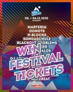 🔥 DER BERG RUFT! 🔥
Zusammen mit unseren Freunden vom @bergfestival verlosen wir 2x2 Karten für die diesjährige Ausgabe am 05. & 06.12.25! 
Mit dabei: @marteria , @donotsofficial , @hblockxofficial , @sondaschule_official , @blackoutproblems und vielen mehr. Jetzt mitmachen und Karten für die Wintersause des Jahres gewinnen. What to do? 
Folgt dem Bergfestival und Noisehausen auf Instagram und markiert die Person in den Kommentaren, mit der ihr das Festival rocken möchtet. Die Verlosung läuft bis zum 25.11.25! Viel Glück! 

#noisehausen #bergfestival #saalbach #saalbachhinterglemm #austria #festival #tickets #verlosung