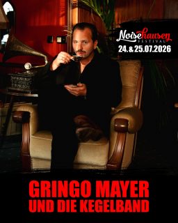 🔥 Oh Jesses. GRINGO MAYER UND DIE KEGELBAND auf dem Noisehausen Festival 2026! Das wird elektrisierend. 🔥

Jetzt noch „Early Hawk“-Tickets sichern. Links in bio. Be fast! 

#noisehausen #noisehausenfestival #noisehausen2026 #lineup #announcements #news #gringomayer #diekegelband #mannheim #festival #livemusic #concerts #festivalseason #schrobenhausen #munich #nürnberg #augsburg #ingolstadt