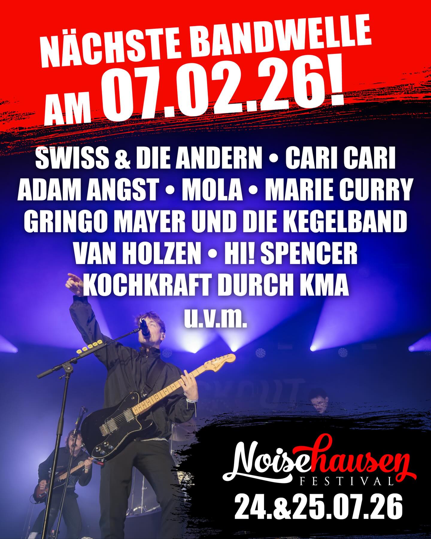 🔥Watch out! New band announcements coming soon. Stay tuned for more happy days. Never enough Noisehausen! 🔥
#noisehausen #noisehausenfestival #noisehausen2026 #lineup #announcement