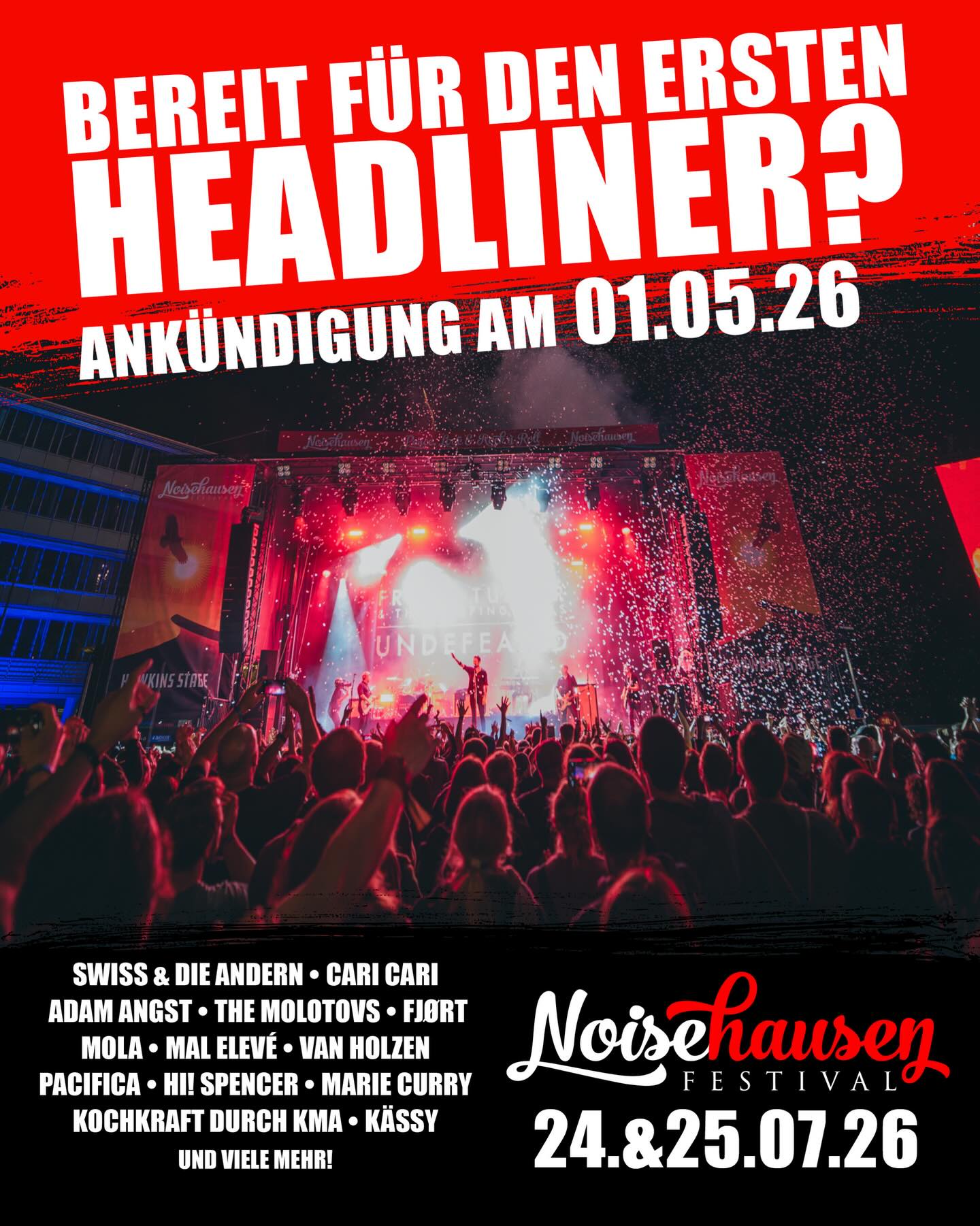 🔥 Headliner No.1 is round the corner! Make sure you have your ticket for Noisehausen Season #9. Links in bio. Stay tuned for more happy days! 🔥
#noisehausen #noisehausenfestival #festival #headliner