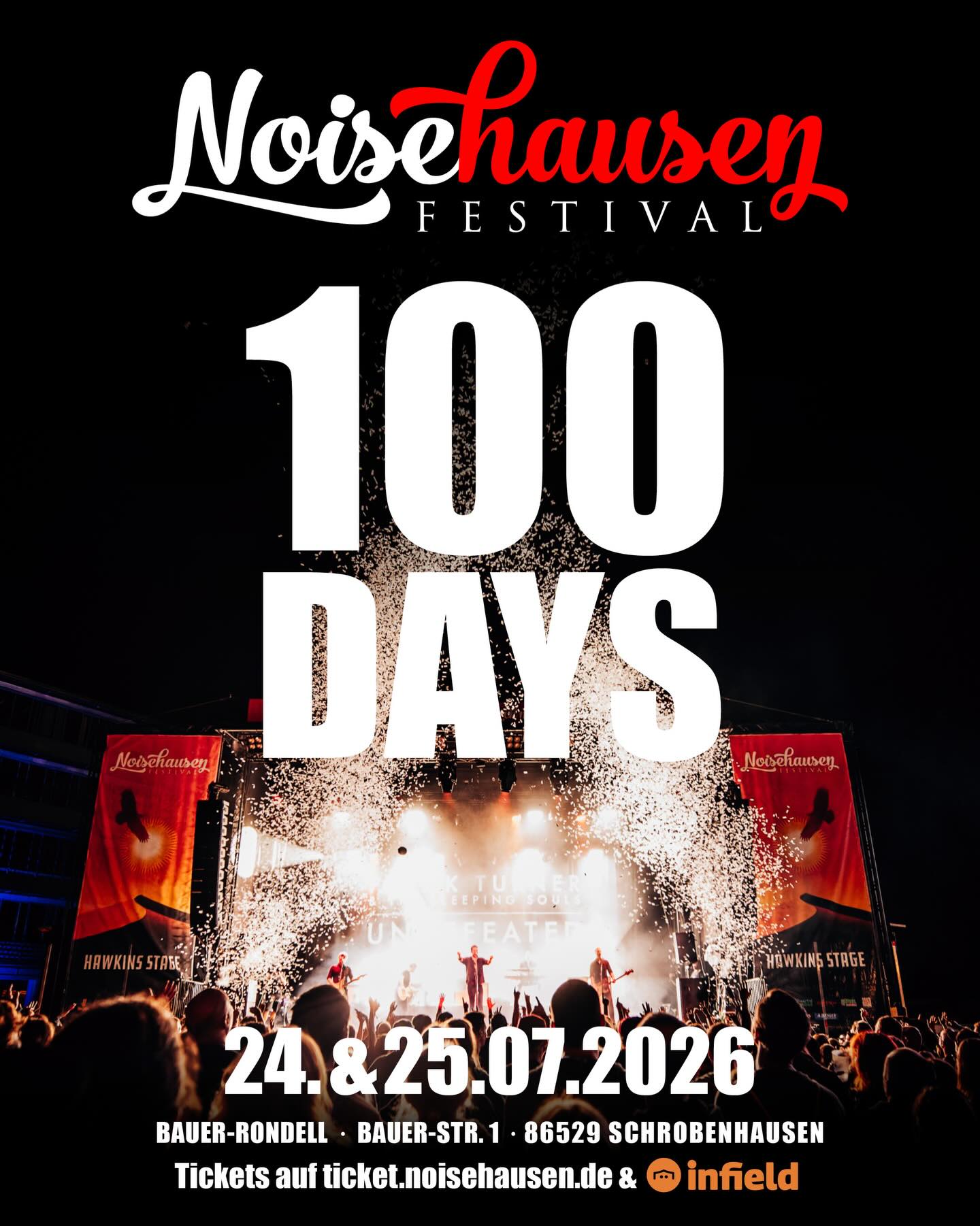 🔥 100 days till Noisehausen Festival 2026. Make sure to save your tickets for season #9! Links in bio. 🔥
#noisehausen #noisehausenfestival #countdown #festival