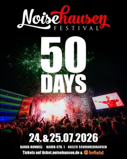 🔥 50 days til Noisehausen Festival 2026. Headliner #2 announcement in two weeks. It‘s getting hotter. Save your tickets. Links in bio. 🔥

#noisehausen #noisehausenfestival #festival #love