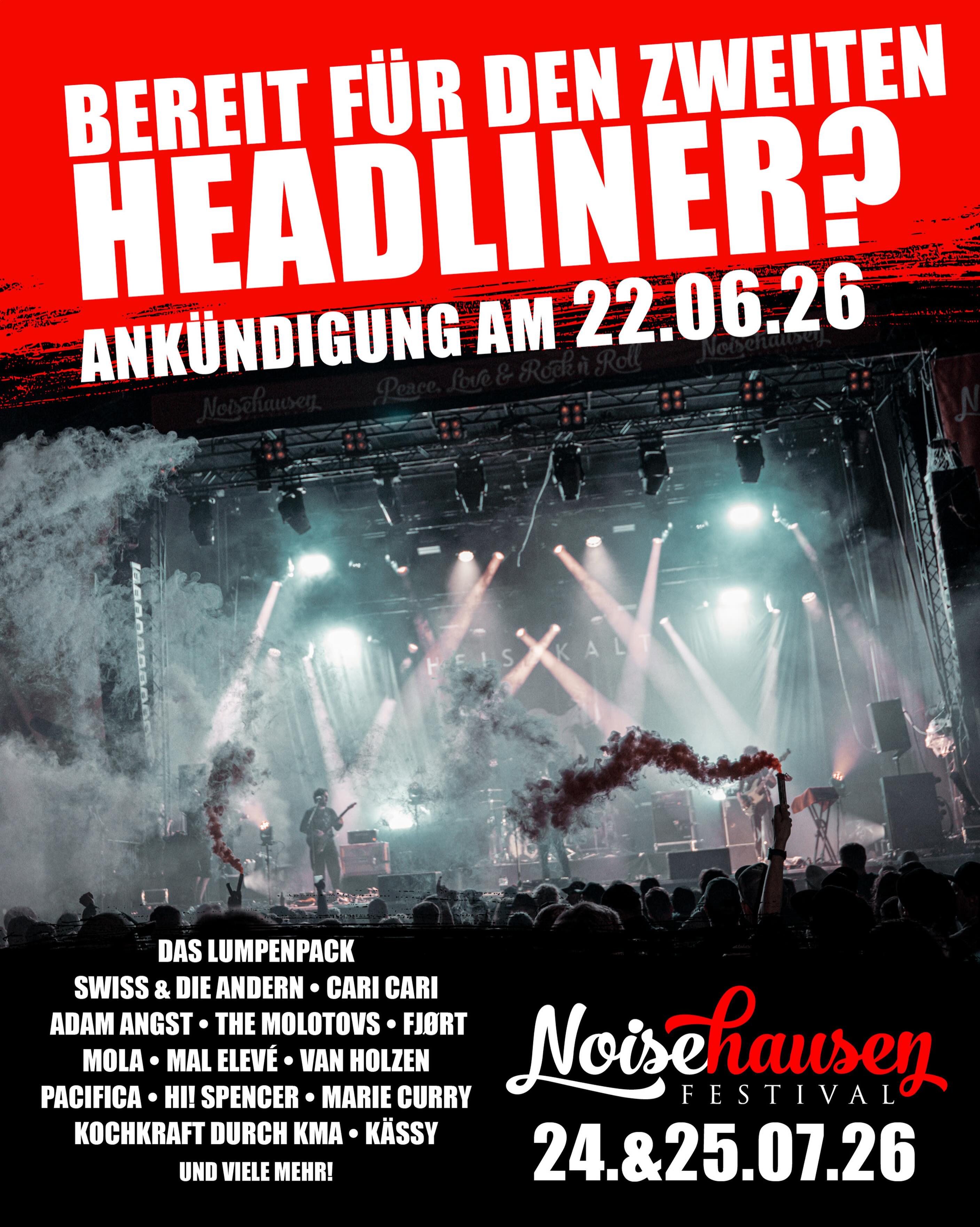 🔥Nicht mehr lange, dann dürfen wir endlich…Headliner No.2 loading. Jetzt noch schnell ein „Mid Hawk“-Ticket sichern. Links in bio. 🔥
#noisehausen #noisehausenfestival #headliner #festival #love