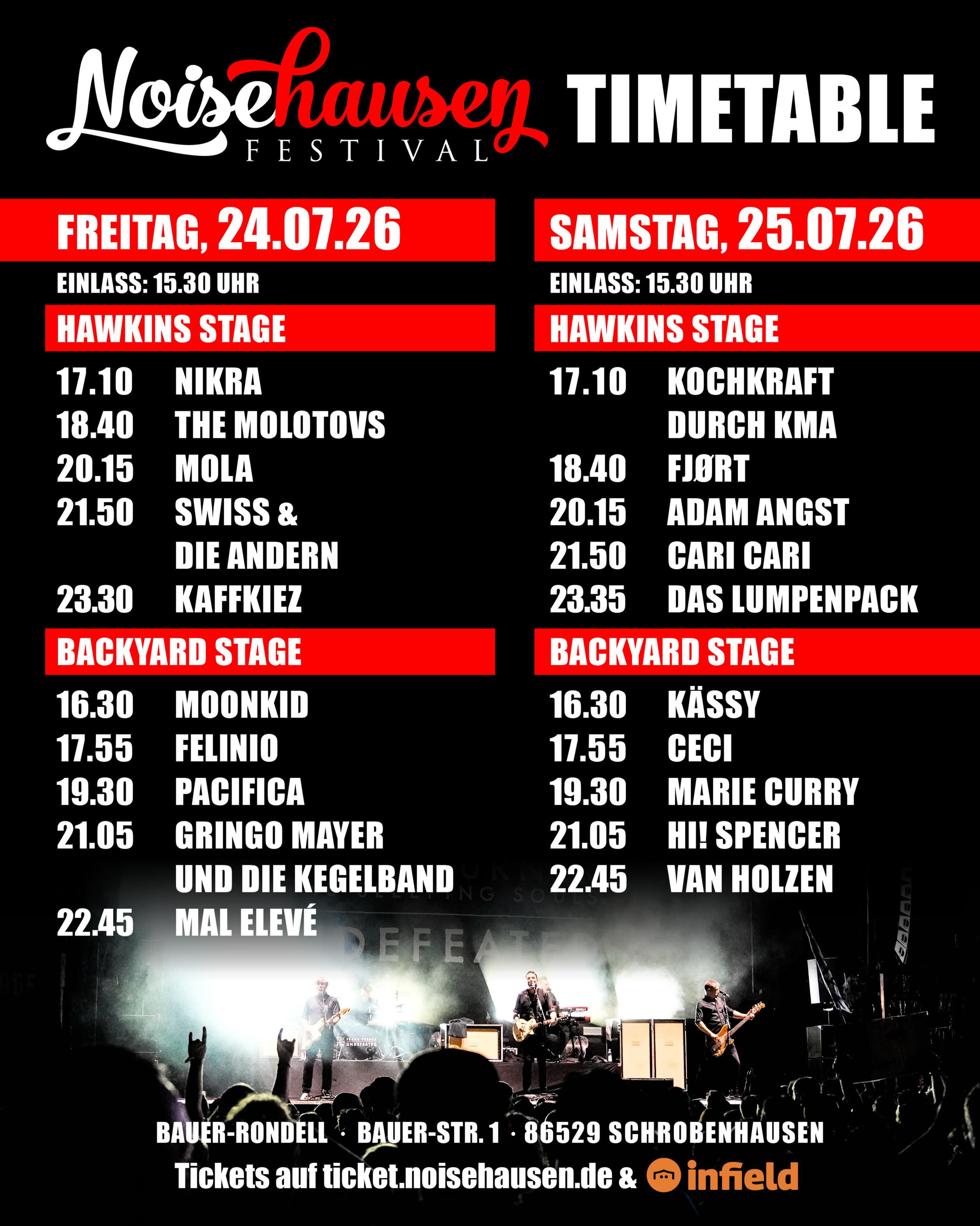 🔥 Noisehausen Festival 2026 - Timetable 🔥 Welt aus, Musik an. Festival summer is in full swing. Jetzt noch dein Ticket sichern. Links in bio.
#noisehausen #noisehausenfestival #timetable #festival #love