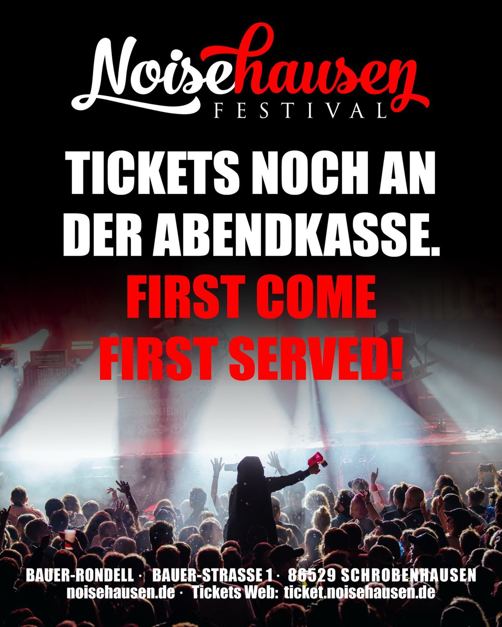 🔥 Noisehausen 2026. Let’s get it on. Tickets gibt es noch an der Abendkasse ab 15.30 Uhr. First come, first served. 🔥
#noisehausen #noisehausenfestival #abendkasse #tickets #festival